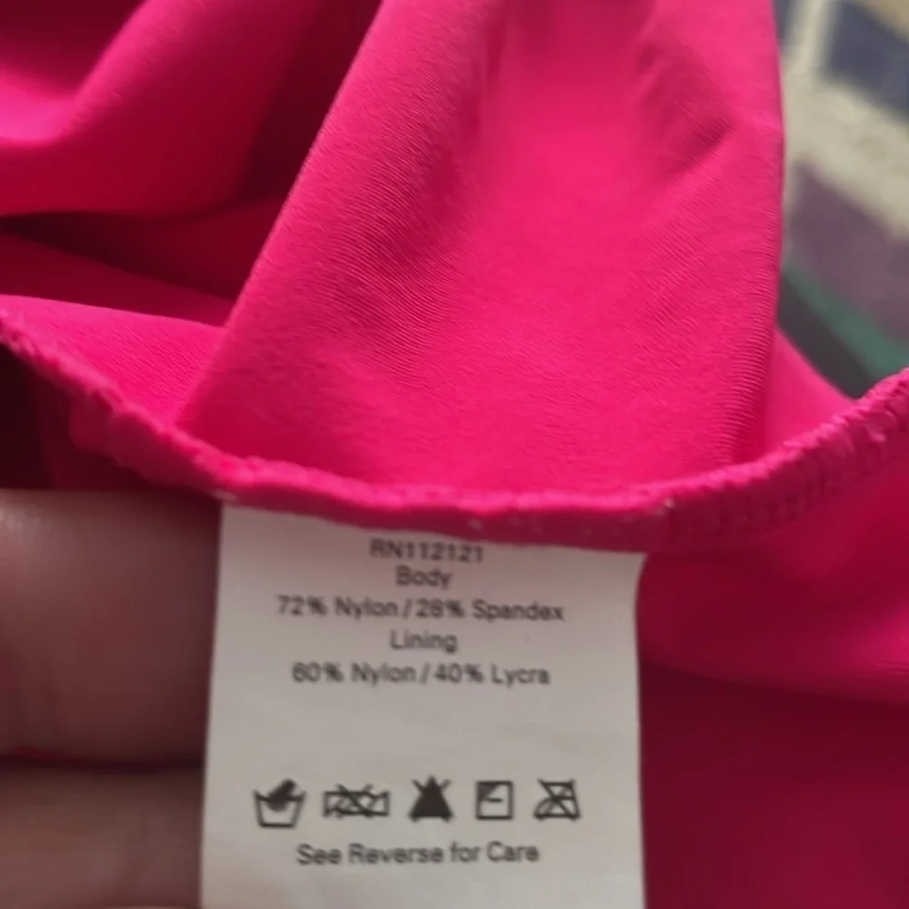 Spanx Swim Skirt with attached swim bottoms Pink 12